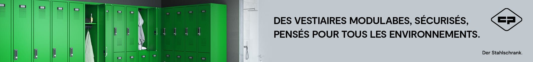 Des vestiaires modulables, sécurisés, pensés pour tous les environnements. - Der Stahlschrank - CP