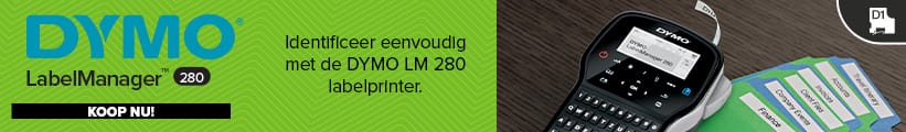 DYMO LabelManager 280 - Koop nu! - Identificeer eenvoudig met de DYMO LM 280 labelprinter.