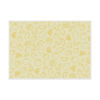 Placemat Fruit Abstract geel
