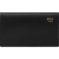 Agenda Omniplan weekindeling zwart - 16 x 10 cm - Jaar 2025