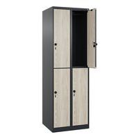 Vestiaire 2 niveaux Evolo PLUS - 4 casiers - C+P