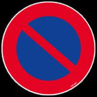 Vloerpictogram - Verboden te parkeren - 300 mm -Novap