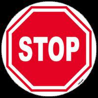 Vloerpictogram - Stop - 300 mm - Novap