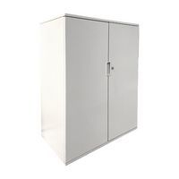 Armoire reconditionnée basse 2 portes - Grise