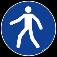 Vloerpictogram - Voetganger - 300 mm - Novap