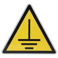 Waarschuwingsbord - Aarding - Aluminium - 200 mm