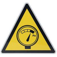 Panneau danger - Haute pression - Aluminium - 200 mm