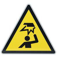 Waarschuwingsbord - Obstakel in de lucht - Aluminium