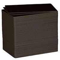 Cartes vierges haute qualité - Noir - Lot de 100 - Sogedex
