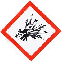 CLP-bord - Explosiegevaar - Zelfklevend - 120x120 mm