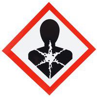 CLP-bord - Gezondheidsgevaar - Zelfklevend - 120x120 mm