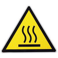 Waarschuwingsbord - Heet oppervlak - Zelfklevend
