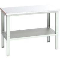 WerkBank Cubio staal met legbord - 1500x900x740-1140mm - Bott