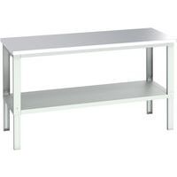 WerkBank Cubio - rvs en legbord - 2000x900x740-1140mm - Bott