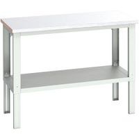 WerkBank Cubio staal met legbord - 1500x750x740-1140mm - Bott