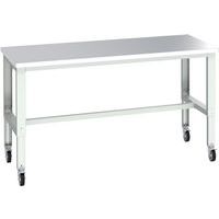 Cubio bank op roestvrijstalen wielen - 2000x900x840-1140mm - Bott