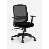 Stoel synchroon met mesh rugleuning, inclusief 1D-armleuningen - Nowy Styl