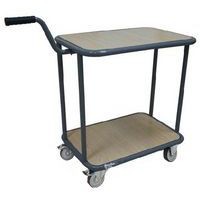 Chariot 2 plateaux bois - Capacité 200 kg - Manutan Expert