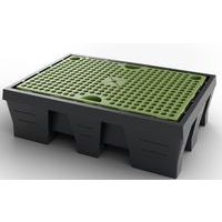 Opvangbak voor 2 vaten 240 l - Carbone Light