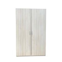 Armoire haute reconditionnée à portes battantes chêne clair