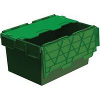 Opbergbak met vast deksel - Groen