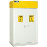 Veiligheidskast HPL met afzuiger 2 deur corrosiebestendig - EXACTA