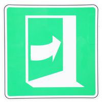 Panneau évacuation Porte ouverture côté droit adhésif - Manutan Expert