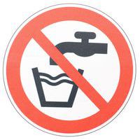 Panneau interdiction - Eau non potable - PVC - Manutan Expert