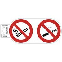 Paneel zelfklevend Roken en dampen verboden - Exacompta