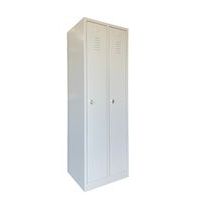 Vestiaire reconditionné - 2 colonnes industrie propre - Sur socle