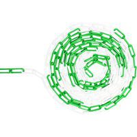 Kunststof ketting in zak - Wit/groen