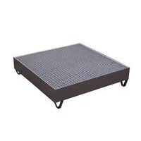 Opvangbak met rooster voor 4 vaten van 200 liter - Variofit