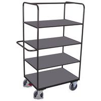 Chariot à étagères haut avec étagères repliables