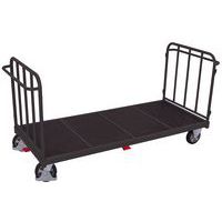 Duwwagen met verticale spijlen, 2-wandig - Draagvermogen 500 en 1200kg