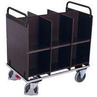 Chariot porte-documents avec 12 casiers