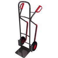 Diable en tube d'acier avec roues anti-crevaison