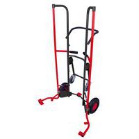 Diable porte-pneus avec 2 roues de support