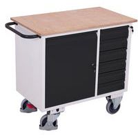 Établi mobile avec 6 tiroirs