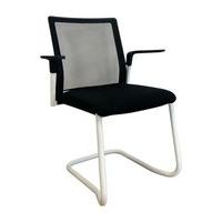 Gereviseerde ontvangst- en vergaderstoel - Zwart