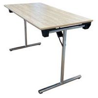 Vergader- en ontvangsttafel met draaiplateau, gereviseerd - beige