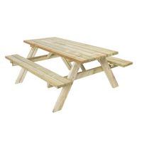 Klassieke picknicktafel licht 74 kg - Manutan Expert