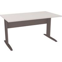 Table en pied L avec carter L140 cm - Idol - Eol
