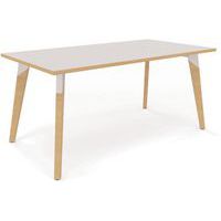 Vergadertafel Evasion 160x80x73,5 cm - poten van massief beuk