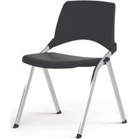 Stoel 4 poten met vaste rug en zit zonder armleuning Emi - Eol