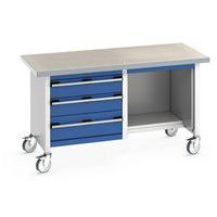 Verrijdbaar werkplaatsbank monobloc Cubio - Bott