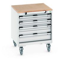 Verrijdbare ladekast Cubio SLR-666-4.1 - Bott