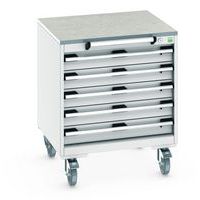 Verrijdbare ladekast Cubio SLR-666-5.3 - Bott