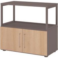 Étagère à cadre ouvert avec 2 portes - 2 niveaux - Hammerbacher