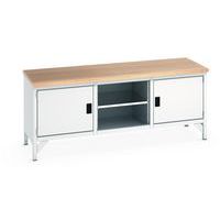 Werkbank beuken Cubio - 1 deur - B 2000 mm - Bott