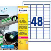 Zelfklevend etiket ultrastevig wit - Laserprinter